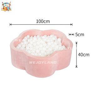 WEJOY Équipement de jeu d'intérieur écologique pour tout-petits, mousse <span class=keywords><strong>rose</strong></span> clair, <span class=keywords><strong>piscine</strong></span> à balles souples pour bébés et enfants - Product Image 1