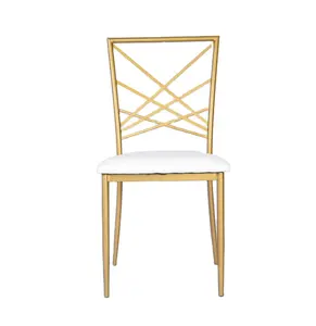 नई डिजाइन टिफ़नी पार्टी घटना धातु फ्रेम घर फर्नीचर डिनर कुर्सी कैफे रेस्तरां के लिए मखमल कपड़े खाने की कुर्सी