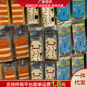 Cute Cartoon Garden Eel Crew <b>Socks</b> Breathable Women's Mid-Calf Anime Style <b>Orange</b> White Striped Pattern Youth Fashion - Product Image 5