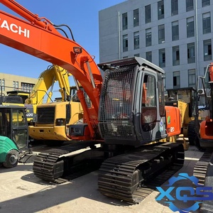 Excavatrice HITACHI EX120 Orange, équipement de construction lourd de type chenillé - Product Image 4