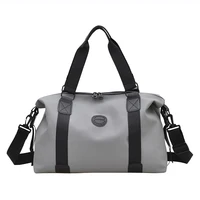 Sac de sport unisexe durable et léger en Oxford, pour yoga et entraînement, avec logo personnalisable, pliable, grande capacité, en polyester, à porter à la main
