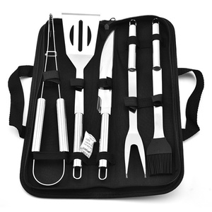 Outdoor <b>BBQ</b> Equipment Stainless Steel <b>BBQ</b> Tools Set Kitchen Gadget Kit -Creative <b>BBQ</b> Accessories with Tongs Spatula Fork - Product Image 4