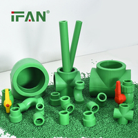 IFAN Wholesale Low Price 100% Raw Material Plastic PPR Pipe Fittings PPR Reducing Elbow PPR Fittings