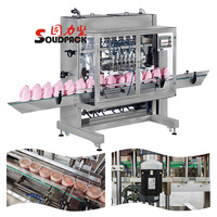Ligne de production de machine de remplissage et de bouchage de petites bouteilles professionnelle entièrement automatique Solidpack pour savon liquide détergent à lessive