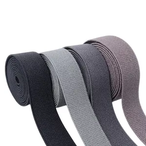 GINYI High Tenacity 19 Different Colors Cotton Nylon Polyester Elastic Webbing Elastic Band For Suspender Ribbon