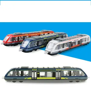 Simulazione lega di metallo ad alta velocità Rail Diecast Train Model giocattoli educativi ragazzi bambini collezione regalo
