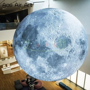 Globo Lunar Inflable Gigante con Luz, Esfera Celestial Inflable, Escultura de Planeta, Modelo Decorativo para Escenarios, Museos e Interiores - Product Image 2
