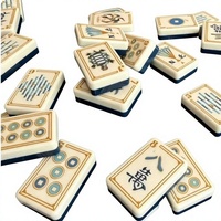 Tuiles de Mahjong de collection gravées au laser, directement de l'usine, pour salle de jeux à domicile
