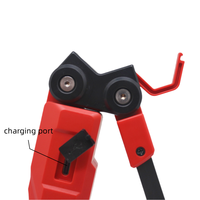 Gelenkige, klappbare COB-LED-Arbeitsleuchte mit 360° verstellbarem Arm, USB-wiederaufladbar, Robustes rotes Design für Mechaniker und Outdoor-Einsatz
