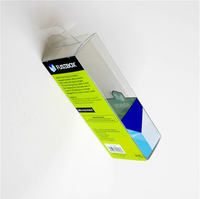 Boîtes d'emballage en plastique PET transparent OEM, jetables, de forme rectangulaire/carrée, certifiées ISO, acceptent les designs imprimés, présentoirs recyclables