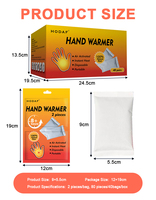 Patchs chauffants jetables OEM pour le corps et les mains, chauffe-mains instantanés, packs chauffants portables à la poudre de fer pour l'extérieur