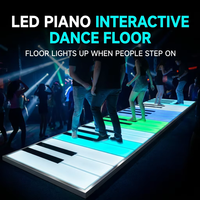 Style de piano décoratif de piste de danse d'IP67 RVB LED avec les lumières sensibles de brique en verre pour des applications de jardin
