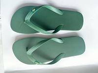 Tongs unisexes imprimées avec logo personnalisé, drapeau du Brésil, à bout ouvert, sandales de plage d'été, anti-odeur, légères, pour hommes et femmes, printemps