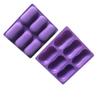 Moule en Silicone 3D à 6 Cavités Forme Ellipse, Numéro 791, pour Savon, Bougie, Résine – Nettoyage Facile