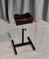 Tabouret de pédicure pliable en métal moderne Sunkin, hauteur réglable, design antidérapant, pour salon, spa, maison, réparation des pieds