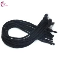 Extensiones de Cabello Humano Rizado Natural Negro 100% para Crochet, Estilo Afro Kinky, Hechas a Mano