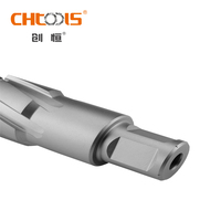 CHTOOLS Broca Anular de Cobalto TCT Duradera 12mm-150mm, Fresa Anular con Vástago Weldon, Broca Magnética para Procesamiento de Metal, Tungsteno