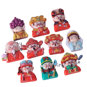 Nouvel An Chinois : Accessoires de Bijoux Personnalisés en Résine DIY, Patchs et Matériaux pour Voitures, Motif Guanyin Bodhisattva, le Dieu de la Richesse - Product Image 2