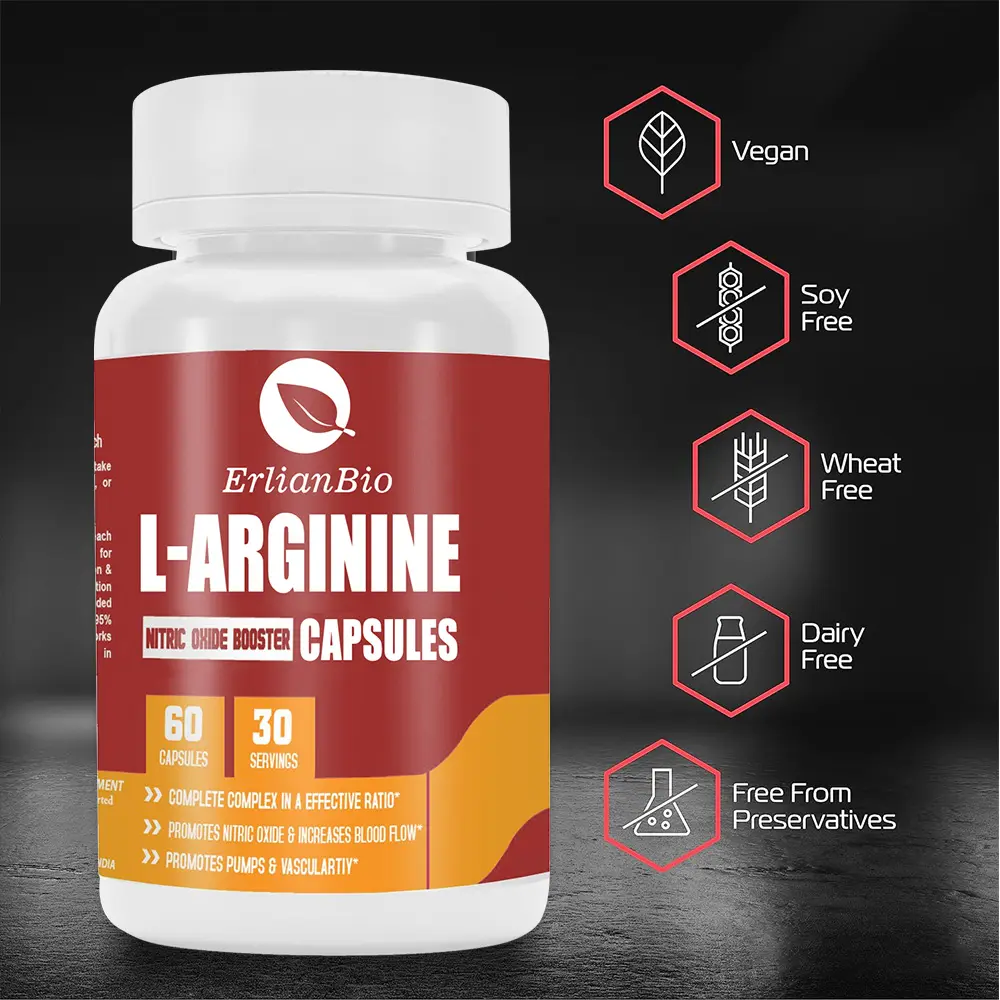 OEM L-Arginine viên nang máy tính bảng cung cấp giá tốt nhất cấp thực phẩm 99% L-Arginine thuốc bổ sung