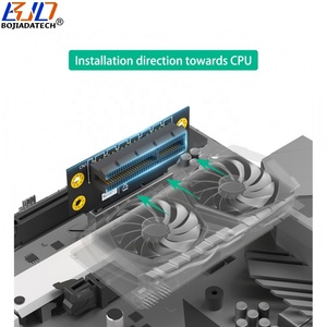 Nueva llegada inversa <span class=keywords><strong>PCI</strong></span>-E 3,0 4X ranura a PCIe X4 Adaptador convertidor tarjeta para 2U caja de servidor hacia la dirección de instalación <span class=keywords><strong>CPU</strong></span> - Product Image 6