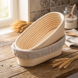 BAKEST Panier de Fermentation en Rotin Naturel Fait Main pour Pains et Pâtes, Réutilisable, Non Compatible Lave-Vaisselle - Product Image 4