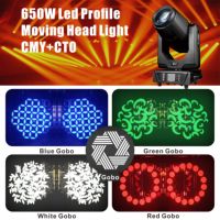 Avastron 650W Luz de perfil LED de cabeza móvil RGBW CMY CTO 7800K Beam Wash Spot de aluminio DMX512 Ra90 Zoom para bodas, DJ y escenarios