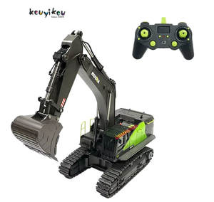 Kouyikou 2022 nueva llegada Control remoto excavadora camión Metal construcción RC simulación coche de juguete - Product Image 2
