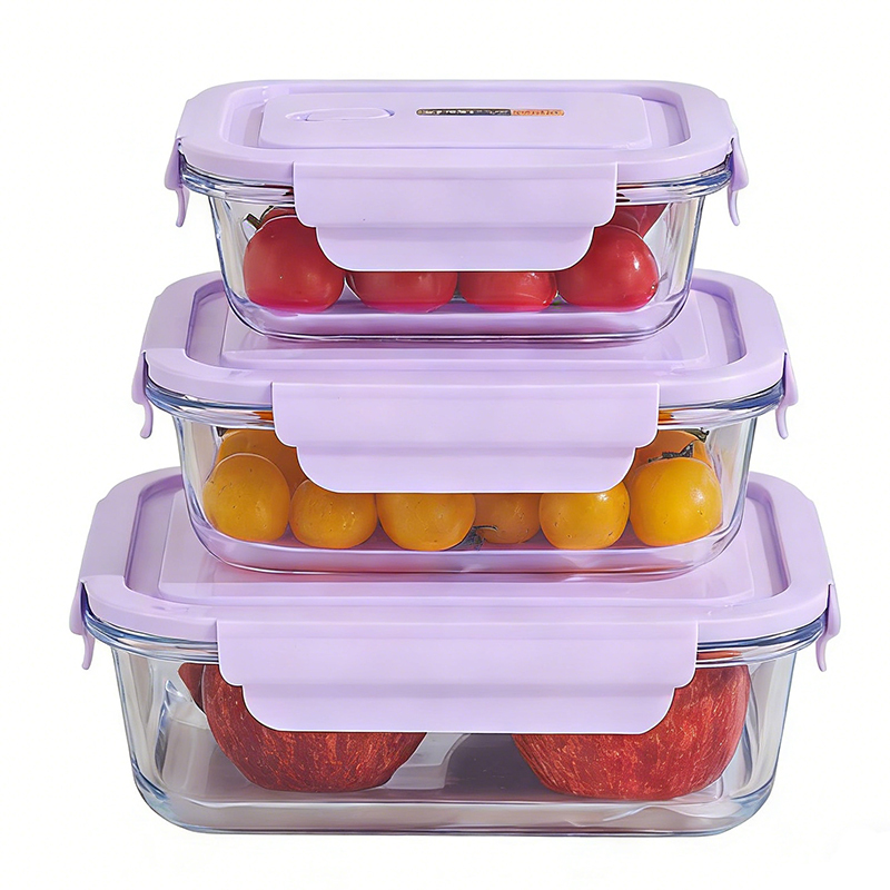 24-Piece BPA Free Glass Meal Prep Food Storage Containers Set with Heatable PP Lid Microwavable Safe Lunch Box for Kitchen view 2