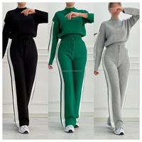 Ensemble de yoga haut de gamme trois pièces pour femme, décontracté, ample, longueur au-dessus du genou, avec broderie de lettres, taille élastique et effet push-up, tenue de fitness oversize