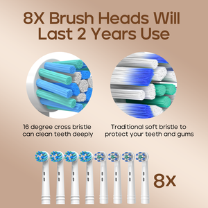 <span class=keywords><strong>SEAGO</strong></span> SG2603 fabricante al por mayor 8 cabezales redondos 5 modos limpio inteligente recargable giratorio viaje cepillo de dientes eléctrico - Product Image 3