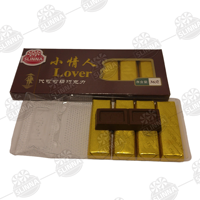 Barra de Chocolate Sólido al Por Mayor, Sabor Chocolate, Halal, Marrón, Mini Dulce Masticable, para el Día de San Valentín, MOQ 50ctns, Muestra Gratis, Slinna