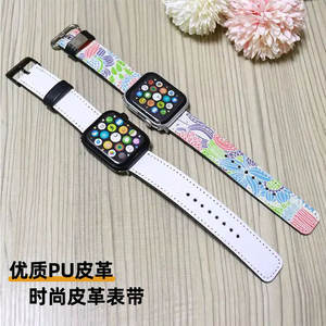 Commercio all'ingrosso della fabbrica personalizza il cinturino dell'<span class=keywords><strong>orologio</strong></span> con cinturino in pelle a sublimazione del modello 38 <span class=keywords><strong>40</strong></span> 42 44 <span class=keywords><strong>Mm</strong></span> per Apple Iwatch OEM ODM - Product Image 4