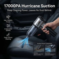 Nouveau style 2026 – Kit voiture multifonctionnel 4-en-1 direct usine : Aspirateur à main sans fil avec écran numérique et pompe à air