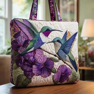 Bolso Tote de Hombro Unisex con Estampado Floral de Elefante y Bordado 3D, Cierre Deslizante, Acolchado, Dos Correas - Product Image 3