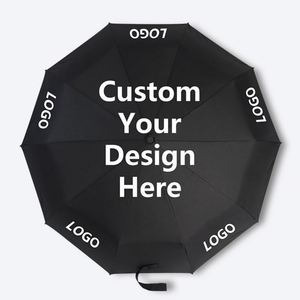Parapluie blanc portable personnalisé avec logo pour l'extérieur - Product Image 4
