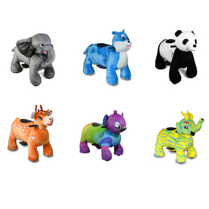 SIBO Shopping Mall Goedkoopste Muntenbediende Dierenrijdier Speelgoed Gemotoriseerde Scooters Gevulde Kinderattracties Mechanische Dieren voor Kinderen - Product Image 2