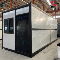 Petite villa modulaire de luxe à 2 étages avec chambre à coucher préfabriquée Mini maison pliable en acier prête à l'emploi pour le magasin