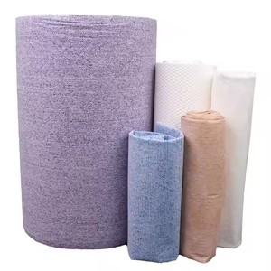 Kain Spunlaced bernapas ramah kulit mutiara warna-warni tisu basah polos bubur kayu PP bahan baku gaya jala kain non-tenun - Product Image 2
