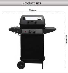 Jiashida chất lượng tốt nhất sơn di động BBQ gas nướng nhà máy 2 + 1 đầu đốt BBQ gas nướng ngoài trời cắm trại BBQ gas nướng - Product Image 6