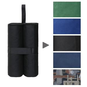 Sac de sable cylindrique pour tente, double poche, fermeture éclair, pour tente d'exposition, bleu foncé - Product Image 2