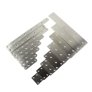 Jianchuang Metal Materials Stainless <b>Steel</b> Straight <b>Angle</b> <b>Brackets</b> Multi Specification Furniture Connectors Polished Finish - Product Image 1