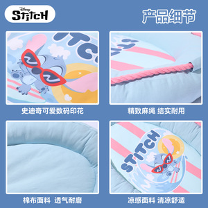 Disney Stitch Pet <b>Bed</b> Oval Cooling Mat For Small Dogs And Cats Summer Ice Nest <b>With</b> Printed Design - Product Image 5