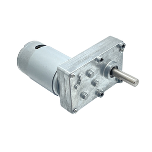 Motor de CC <span class=keywords><strong>555</strong></span> de 24V/12V con Marco de Aluminio Cepillado, Imán Permanente, Bajo Ruido, Caja de Reducción de Engranajes Rectos para Robot Aspirador y Cubo de Basura Inteligente - Product Image 2