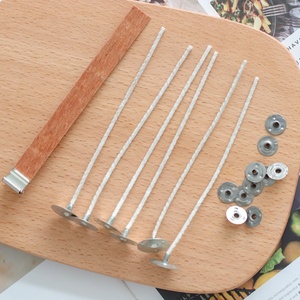 بيع بالجملة شمع سهل الاستخدام حجم مخصص فتيل خشبي مع مشبك فتيل معدني فتائل خشبية لصنع الشموع - Product Image 2