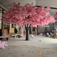 Faux arbre à fleurs rose grand arbre à fleurs de cerisier artificiel japonais complet pour la décoration