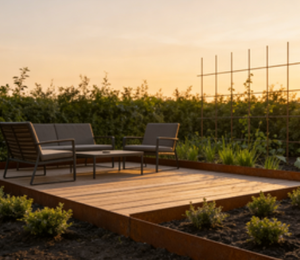 Bordure de <span class=keywords><strong>jardin</strong></span> <span class=keywords><strong>en</strong></span> acier rouillé naturel rouge, protection unique <span class=keywords><strong>en</strong></span> forme de dent, bande de délimitation fixe non traitée, séparateur paysager - Product Image 2