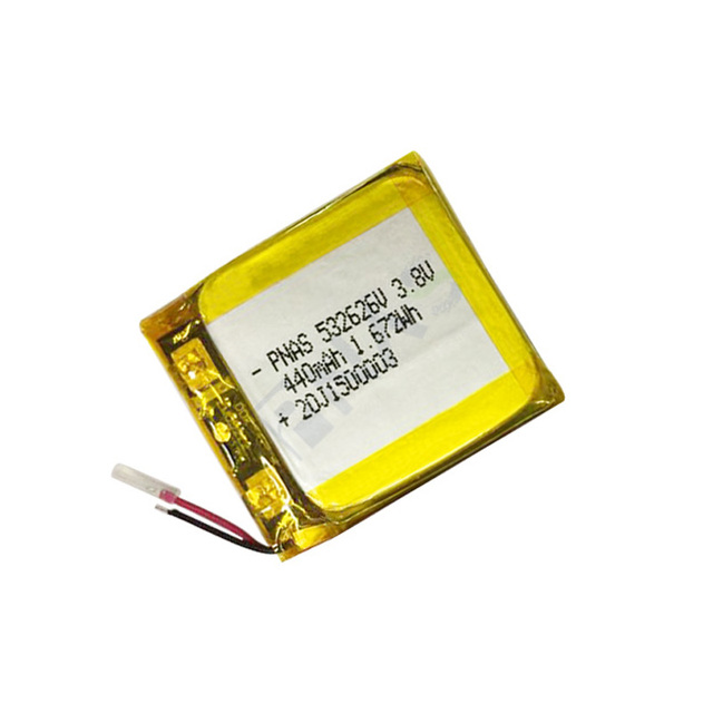 Custom High-Energy Density 4.35V-4.5V Li-ion Pouch Lithium Ion Battery 460mAh 532626 3.8V Cell High-pressure Lithium Battery