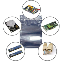 Tas hewan peliharaan Anti statis, aksesori elektronik, tas USB, kartu grafis, kemasan elektronik, Anti statis, dapat ditutup ulang, Ziplock kustom