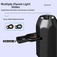 Lampe lunaire mini ciel étoilé best-seller avec lentilles interchangeables, veilleuse LED créative alimentée par USB pour chambre, voiture, maison, projection de logo