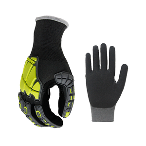 WELLDO Guantes de Trabajo de Seguridad Acrílicos Calibre 15 para Mecánicos Talla S Antiimpacto Propósito General Modelo 2017 - Product Image 4